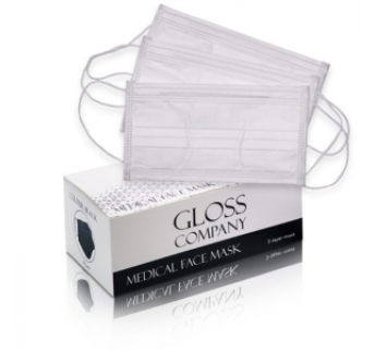 Medical Face Mask Gloss Біла (50 шт)