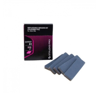 DFE-51-320 Набор Сменных Файлов для Пилки Короткой (шлифовщик на пенной основе) Staleks Expert 320 грит (10 шт)