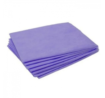 Простирадло одноразове Panni Mlada фіолетове в пачці 0,8х2 м (20 шт)