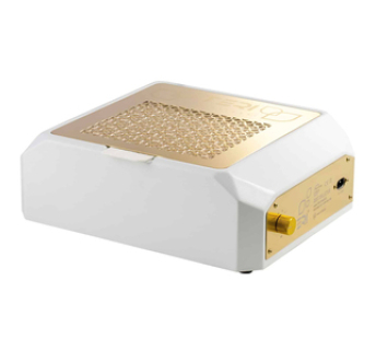 Витяжка для манікюру настільна Teri Diamond біла (сітка золота), 111 Вт