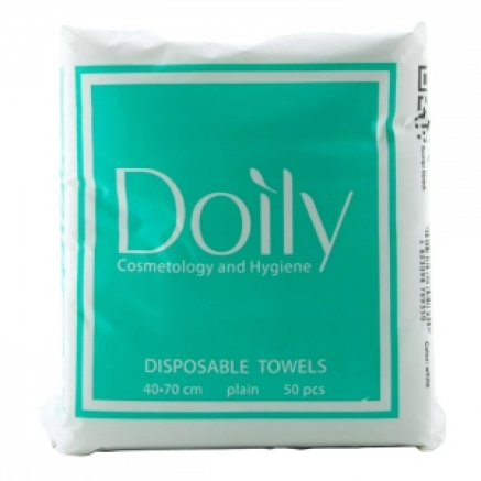 Рушники одноразові в пачці COMPACT Doily 40х70см зі спанлейсу, гладкі (50шт)