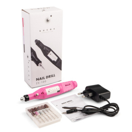 Портативний фрезер-ручка BUCOS ZS-100 PASTEL PINK на 20000 об.хв.