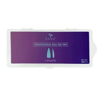Тіпси гелеві для нарощування нігтів DNKa Professional Nail Gel Tips L-Stilleto 240 шт