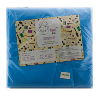 Простирадло одноразове Panni Mlada блакитне в пачці 0,8х2 м (20 шт)