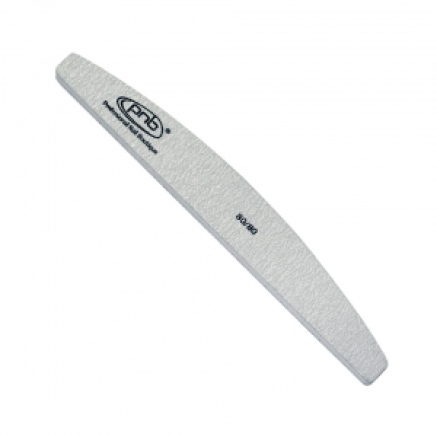 Пилка для нігтів PNB 80/80 Grey, півколо