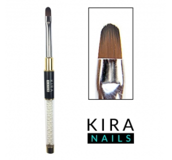 Кисть для геля Kira Nails Gel oval 6 (Nylon)