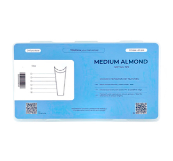 Тіпси для нарощення Touch Medium Almond, 240 шт