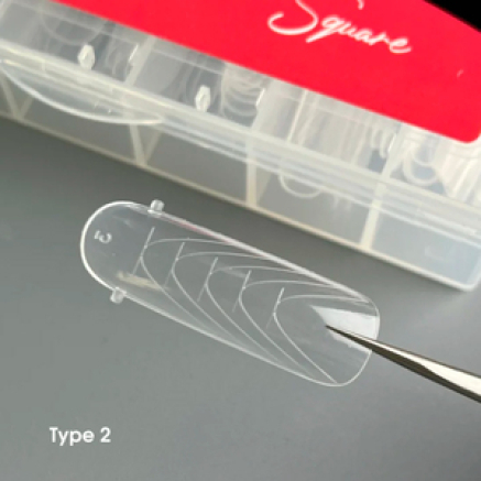Верхні форми Nails of the day Dual Form Square (Type 2), 130 шт