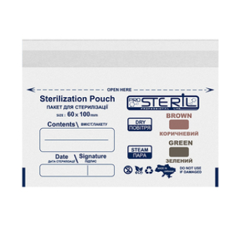 Крафт-пакети для стерилізації Prosteril 60х100 мм, білі (100 шт)