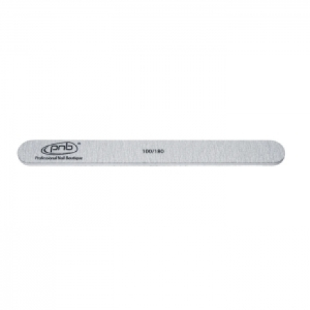 Пилка для нігтів PNB 100/180 Grey, пряма