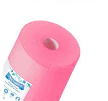 Простирадло одноразове Doily рожеве в рулоні 0,6х100 м