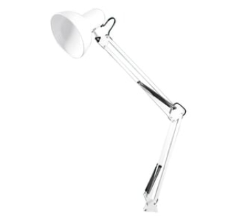 Настільна лампа на струбцині White