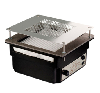 Вытяжка для встраиваемого маникюра Teri Turbo черная (сетка металлик), 90 Вт