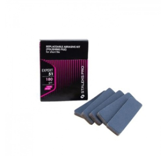 DFE-51-180 Набор Сменных Файлов для Пилки Короткой (шлифовщик на пенной основе) Staleks Expert 180 грит (10 шт)