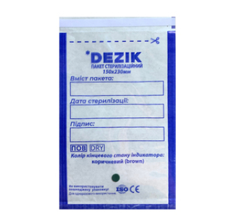 Крафт пакети для стерилізації прозорі Dezik 100шт (150Х230 мм)