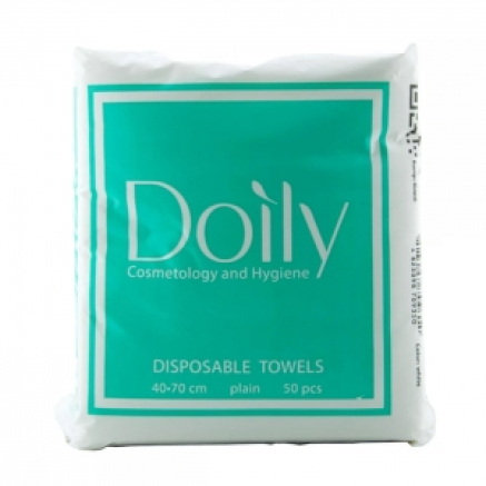 Рушники одноразові в пачці COMPACT Doily 40х70см зі спанлейсу, сітка (50шт)