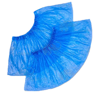 Бахилы полиэтиленовые одноразовые SANGIG 4 г/пара 14,5*40 см, голубые (100 шт)