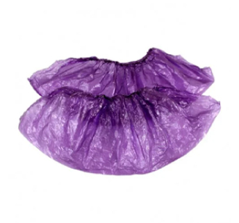 Бахилы полиэтиленовые Polix Pro Med 3 г 40x14 см фиолетовые (100 шт)