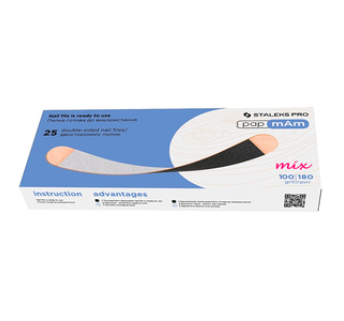 DWCEMix-22-100/180 Сменные двусторонние файлы Сталекс papmAm Mix EXPERT на деревянной основе 100/180 грит (25 шт)