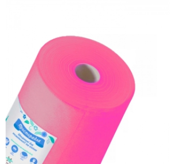 Простирадло одноразове Panni Mlada малинова в рулоні 0,8х100 м