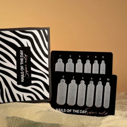 Силіконові молди Nails of the day Nail Nail Mold Safari (Zebra), 12 шт