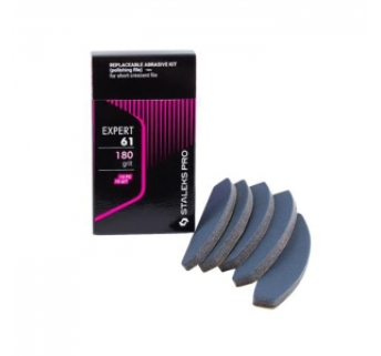 DFE-61-180 Набор Сменных Файлов для Пилки Полумесяц (шлифовщик на пенной основе) Staleks Expert 180 грит (10 шт)