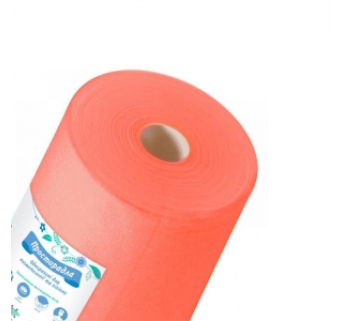 Простынь одноразовая Doily красная в рулоне 0,8х100 м