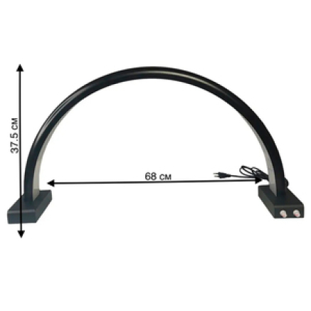 Настільна безтіньова led arc lamp black