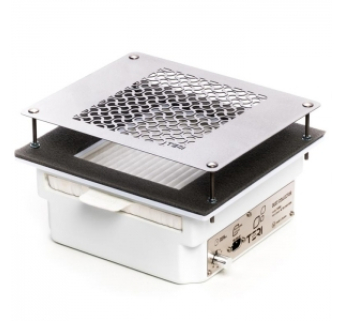 Вытяжка для маникюра встраиваемая Teri Turbo 2021 белая (сетка металлик), 90 Вт