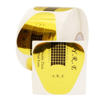 Формы широкие YRE золотые, 500 шт