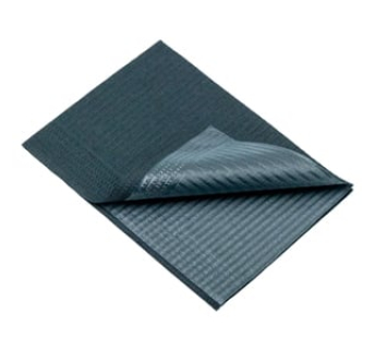 Стоматологічний нагрудник одноразового використання mediOk, чорний (125 шт/уп)