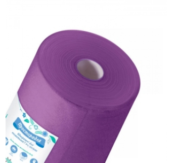 Простирадло одноразове Doily фіолетове в рулоні 0,6х100 м