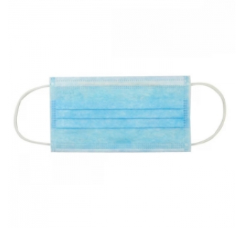 Маска захисна тришарова лицьова одноразова Fortius Pro блакитна (50 шт)