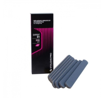 DFE-21-320 Набор Сменных файлов для Пилки прямой Staleks (шлифовщик на пенной основе) 320 грит (10шт)