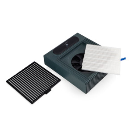 Витяжка для манікюру Bucos Cyclone V1 з НЕРА-фільтром 100W (зелена)