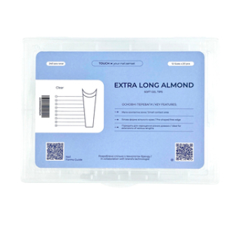 Тіпси для нарощення Touch Extra long Almond, 240 шт