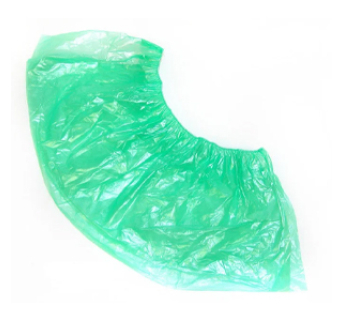 Бахилы полиэтиленовые эко-биоразлагаемые SANGIG 6 г/пара 15*41 см, зеленые (100 шт)