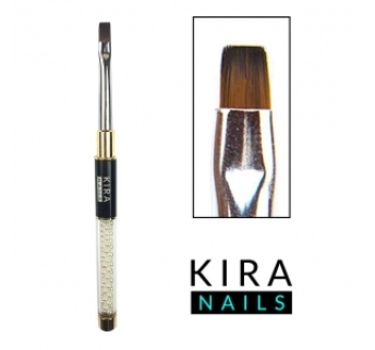 Кисть для геля Kira Nails Gel flat 4 (Nylon)