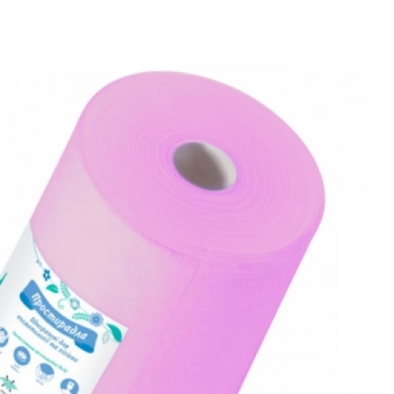 Простынь одноразовая Doily лиловая в рулоне 0,6х100 м Простынь одноразовая Doily лиловая в рулоне 0,6х100 м