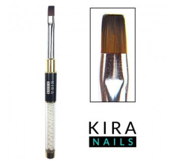 Кисть для геля Kira Nails Gel flat 8 (Nylon)