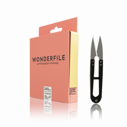 Файл-стрічка Wonderfile для пилки 160х18 -240 гріт +ножиці
