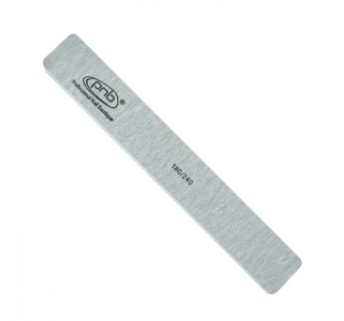 Пилка для нігтів PNB 180/240 Grey, прямокутна