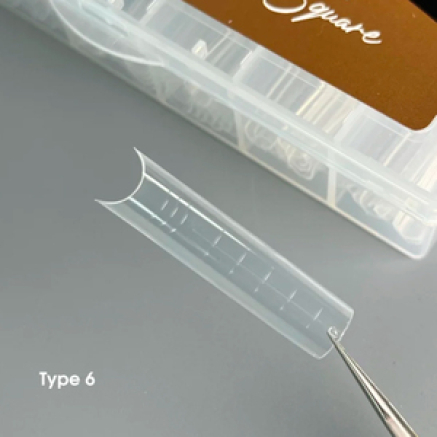Верхні форми Nails of the day Dual Form Square (Type 6), 120 шт