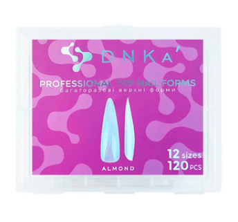 Верхні форми для нарощування DNKa Professional Top nail forms Almond, 120 шт