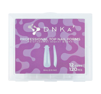 Верхні форми для нарощування DNKa Professional Top nail forms Balerine, 120 шт