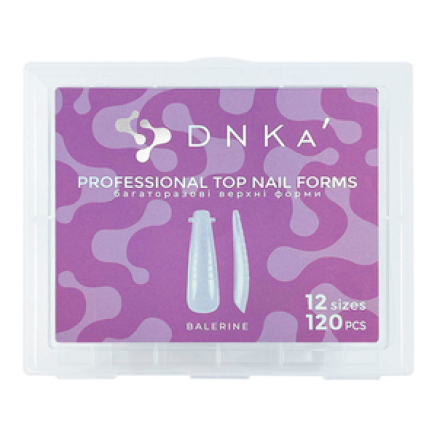 Верхні форми для нарощування DNKa Professional Top nail forms Balerine, 120 шт