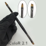 Пензель для гелю двосторонній овальний/скошений RichСolor №2.1, нейлон
