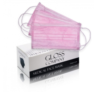 Medical Face Mask Gloss Рожева (50 шт)