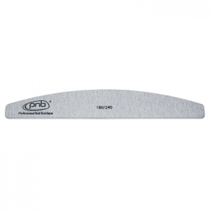 Пилка для нігтів PNB 180/240 Grey, півколо