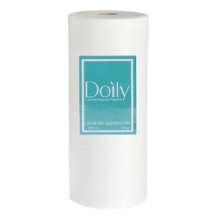 Серветки в рулоні Doily 30х20см зі спанлейсу, сітка (100шт)